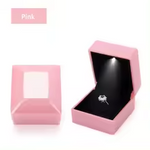 Load image into Gallery viewer, Ring Box Led Light Proposal Engagement Ring Boxes Jewelry Gift Box Red Wine Ring Case For Wedding Valentine'S Day Anniversary