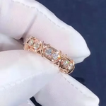 Load image into Gallery viewer, Fashion Bicolor xo zircon platinum band ring for women girl promise ring zircon jewelry women engagement
