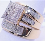 Load image into Gallery viewer, 3 pcs/set Fashion Colorful Zircon Inlaid Hollow Metal Ring For Women Accessories Jewelry Party Wedding Gift
