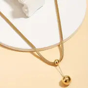 Elegant vintage stainless steel jewelry set with gold tone vacuum plating   necklace, bracelet, earrings combo   ideal for daily wear & parties   perfect valentine's day gift for girls   all seasons accessory
