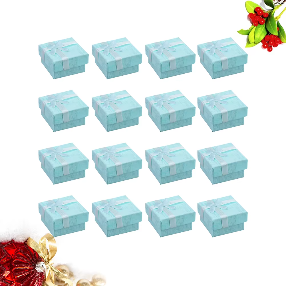 30pcs Small Jewelry Gift Boxes with Lids Cardboard Jewelry Boxes Organizer Cases for Valentines Day Wedding Necklace Earring