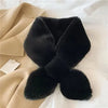 Fake Rabbit Fur Collar Scarf Women Keep Warm Thickening Fur Colorful Cross Winte