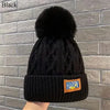 Fashion Women Pompoms Hat Hairball Hat Thickened Winter Warm Hat Stylish Beanie