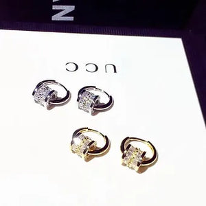 2023 New Designer Earrings Round Super Shiny Zircon Earrings Charming Luxury