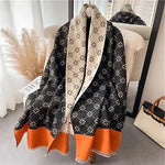 Load image into Gallery viewer, 2023 Brand Warm Cashmere Poncho Shawl Scarf Luxury Print Thick Pashmina Winter Blanket Wraps Bufanda Casual Hijab Stoles Echarpe
