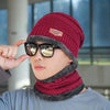 Winter Beanie Hats For Men Knitted Hat Winter Cap Beanie Women Thick Wool Neck