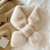 Fake Rabbit Fur Collar Scarf Women Keep Warm Thickening Fur Colorful Cross Winte