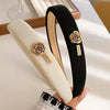 New Small Fragrant Wind Camellia Headband for Women Elegant Fashion Girl Retro S