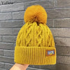 Fashion Women Pompoms Hat Hairball Hat Thickened Winter Warm Hat Stylish Beanie