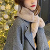 Fake Rabbit Fur Collar Scarf Women Keep Warm Thickening Fur Colorful Cross Winte