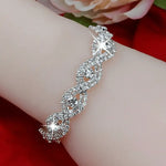 Load image into Gallery viewer, Elegant Austrian Crystal Infinity Bracelet - Deluxe Rhinestone Bangle for Women, Perfect Birthday Gift Jewelry For Women

