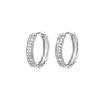 Load image into Gallery viewer, Cubic Zircon Hoop Earrings for Women Luxury Gold Color Stainless Steel Earrings 2024 Trend Piercing Aesthetic Ear Jewelry aretes

