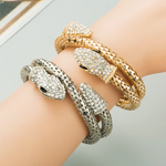 Load image into Gallery viewer, Personalized And Exaggerated Punk Snake Shaped Wrapped Men's And Women's Bracelet Alloy Rhinestone Vintage Bracelet Jewelry
