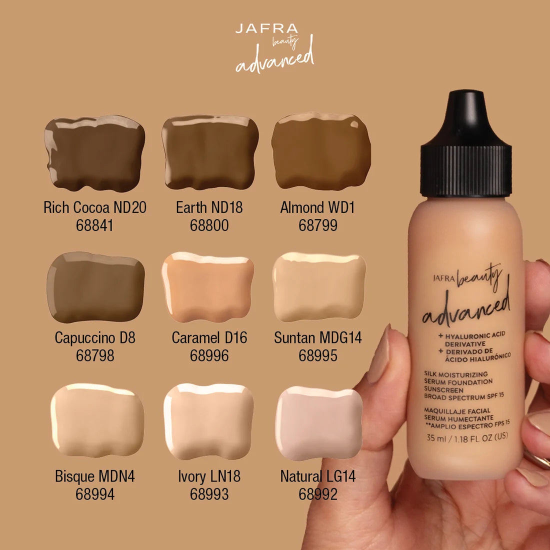 Advanced silk moisturizing serum foundation sunscreen broad spectrum spf 15