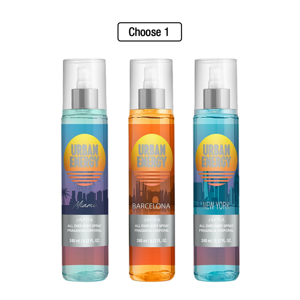 Urban Energy Body Mists for Him