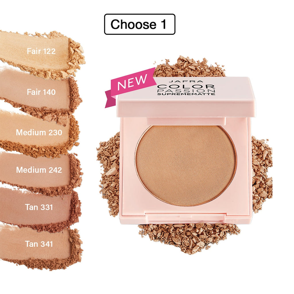 NEW! JAFRA Color Passion Supremematte Compact Matte Powder
