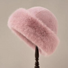 1Pcs Winter Women's Warm Hat with Thick Velvet Imitation Fur Fashion Fisherman's