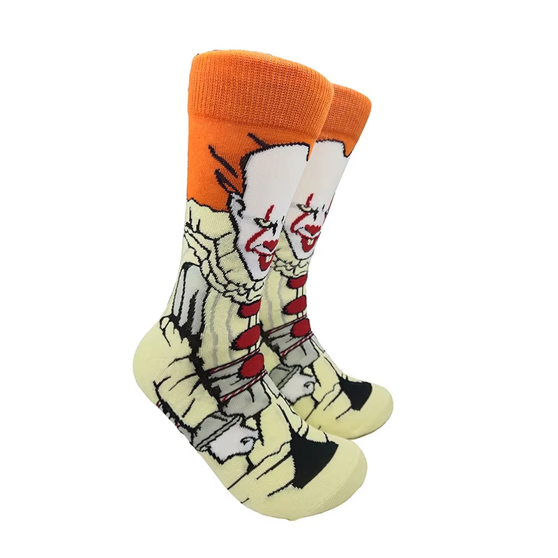 Men fashion socks anime funny socks hip hop personality anime socks cartoon fashion skarpety high quality sewing pattern socks