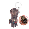 Marvel The Avengers Thanos Keychain for Men, Infinity Gauntlet, Creative Beer Bottle Opener, Pendant Gadgets