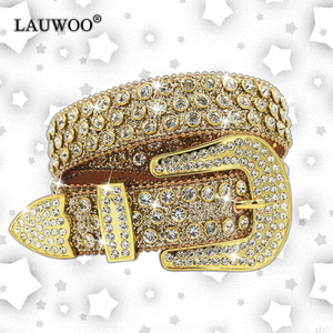 belt Diamond Rhinestone Belts Fashion Luxury Crystal Studded Pin Buckle Belt Belts for Women Jeans Decoration Beautiful