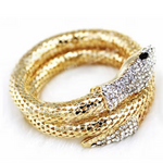 Load image into Gallery viewer, 2022 new snake-shaped bracelet punk exaggerated fashion multi-layer full diamond multi-strand snake bracelet
