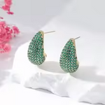 Load image into Gallery viewer, UILZ Bride Earrings For Women Wedding Accessories Rhinestone Gold Silver Summer forWomen Earrings Geometry Jewelry
