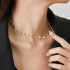 1 Pc Necklace +1 Pc Bracelet Stainless Steel Plated Jewelry Set Vintage Elegant Style Suitable For Women Daily Wear