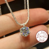 Moissanite Eternity Necklace for Women 925 Silver Luxury Wedding Necklace, Perfect for Mother's Day & Valentine's Day Gifts