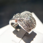 Load image into Gallery viewer, New Fashion Multi-Layered Cross Finger Ring with Dazzling Zircon Daily Wear Statement Rings for Women Party Jewelry Gifts
