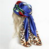 90CM Kerchief Silk Satin Four Seasons Square Beach Stoles Luxury Print Sunscreen Shawls Wraps Hijab Popular Bandana Accessores