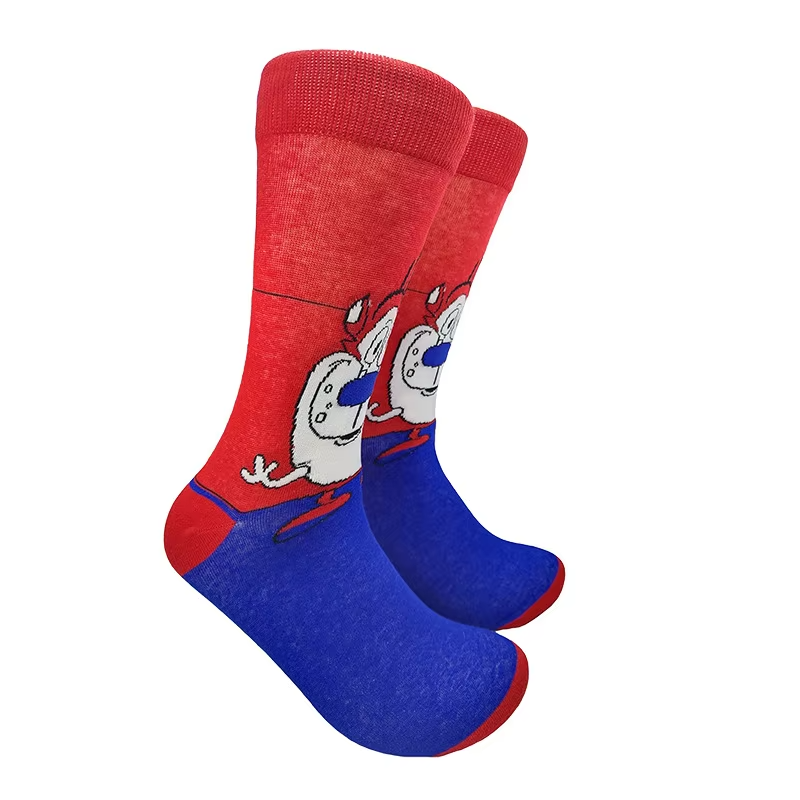 Men fashion socks anime funny socks hip hop personality anime socks cartoon fashion skarpety high quality sewing pattern socks