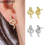 Load image into Gallery viewer, ANENJERY Trend Exaggerated Snake Earrings Luxury Earrings For Women Jewelry Accessories Wholesale
