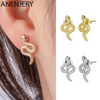 ANENJERY Trend Exaggerated Snake Earrings Luxury Earrings For Women Jewelry Accessories Wholesale