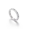 Trendy Shell Stainless Steel Rings Rings for Women Girls Three Layers Roman Numerals Rhinestone Bridal Women Rings Jewelry