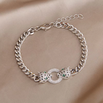 Load image into Gallery viewer, Classic Leopard Crystal Open Bangles&amp;bracelets for Women Fashion Brand Jewelry Punk Style Animal Chunky Bangles
