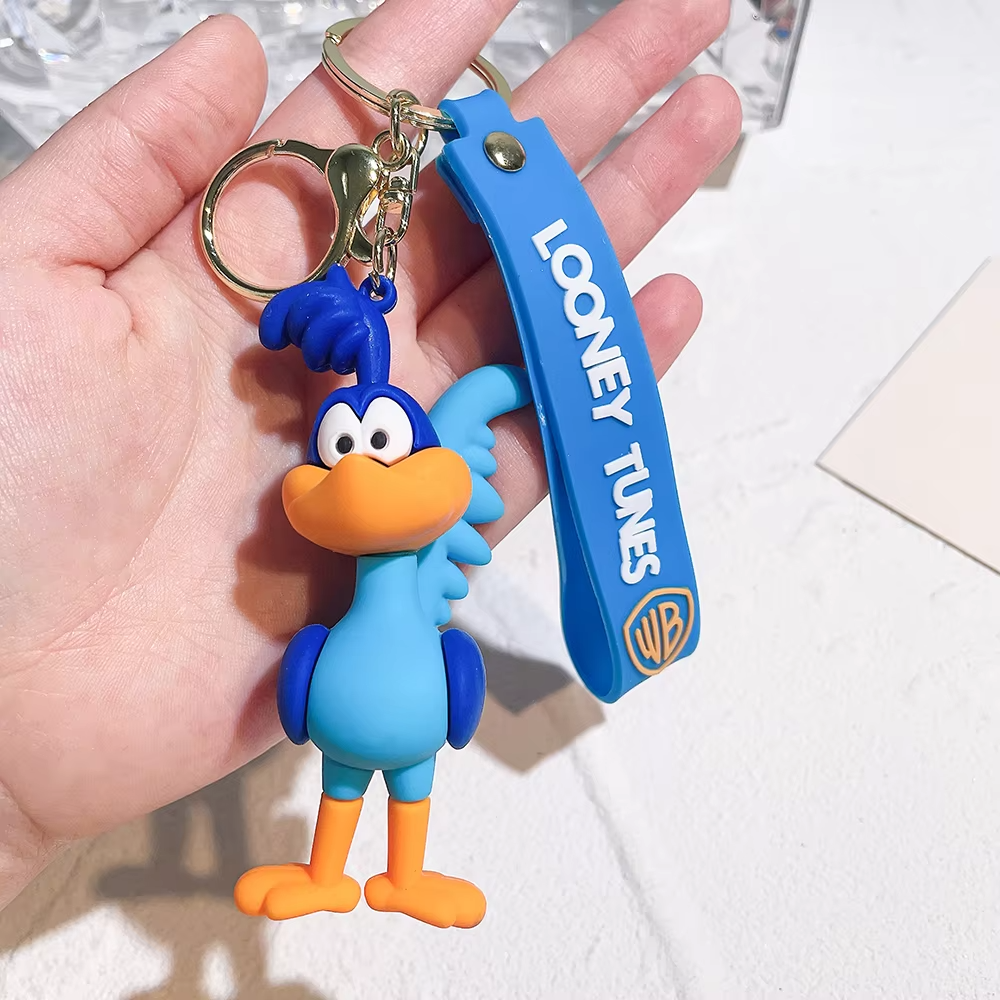 For Anime Cute Bugs rabbit Keychain Cartoon Personality Epoxy Bag Pendant Key Chain