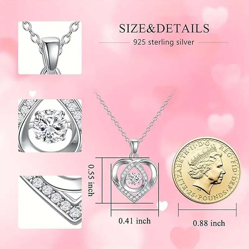 0.5ct Moissanite S925 Sterling Silver Necklace Pendant Clavicle Chain For Women Jewelry Decor Valentine Proposal Engagement Wedding Anniversary Gift Birthday Gift
