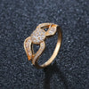 Best 1 Bangle + 1 Ring Chic Jewelry Set Plated Paved Shining Zirconia 