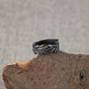 1pc Retro Men's Stainless Steel Ring, Distressed Wheat Ear Shaped Ring Hip Hop Jewelry