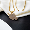 Miami Multiple Design Rhinestone Alloy Pendant Necklace Men Hip Hop Chain Jewelry