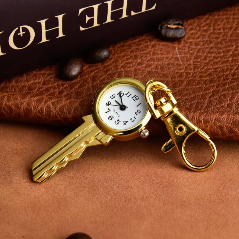 Watches Fashion Quartz Watch Necklace Gold Key Quartz Pocket Watch Quartz Watch Keychain Pendant Watches