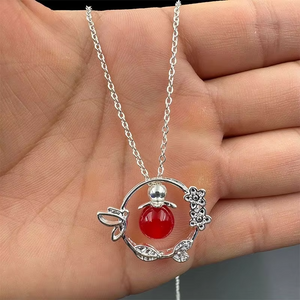 Anime Tian Guan Ci Fu Necklace Heaven Official’s Blessing Xie Lian Cosplay Beads Chain Pendant Ring Jewelry Accessories