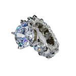 Load image into Gallery viewer, Hot Selling Silver Plated Rings For Women Square Cubic Zircon Jewelry Wedding Engagement Ring Wholesale Size 6-10
