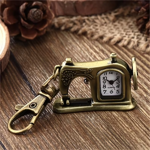 1PC Vintage Necklace Watch Clothes Car Pocket Watch Sewing Machine Quartz Pocket