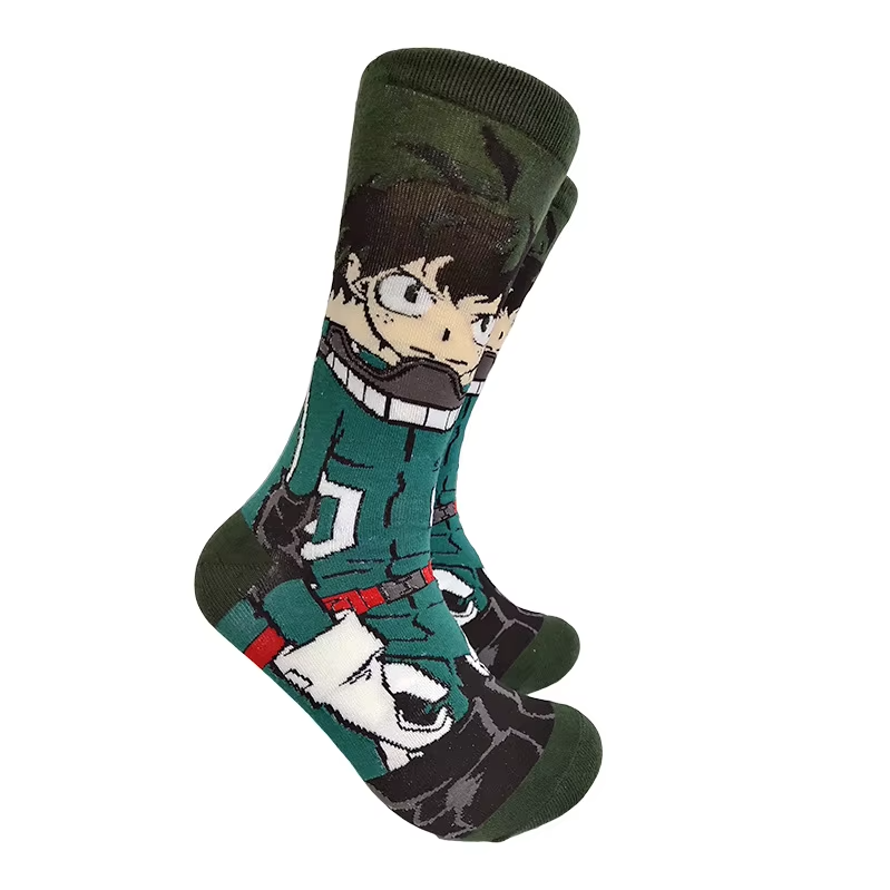 Men fashion socks anime funny socks hip hop personality anime socks cartoon fashion skarpety high quality sewing pattern socks