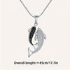 Double dolphin necklace female plated s925 silver clavicle chain gorgeous micro inlaid pendant Korean item jewelry