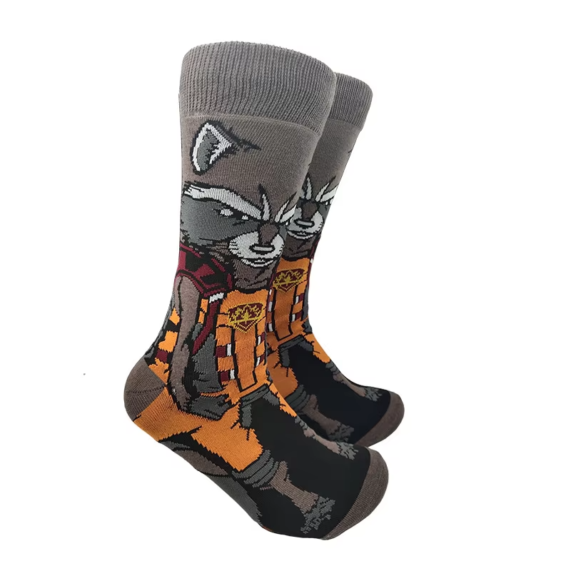 Men fashion socks anime funny socks hip hop personality anime socks cartoon fashion skarpety high quality sewing pattern socks