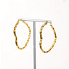 Cute Twist Heart Hoop Earrings Minimalist Style Stainless Steel Plated Jewelry Female Trendy Gift