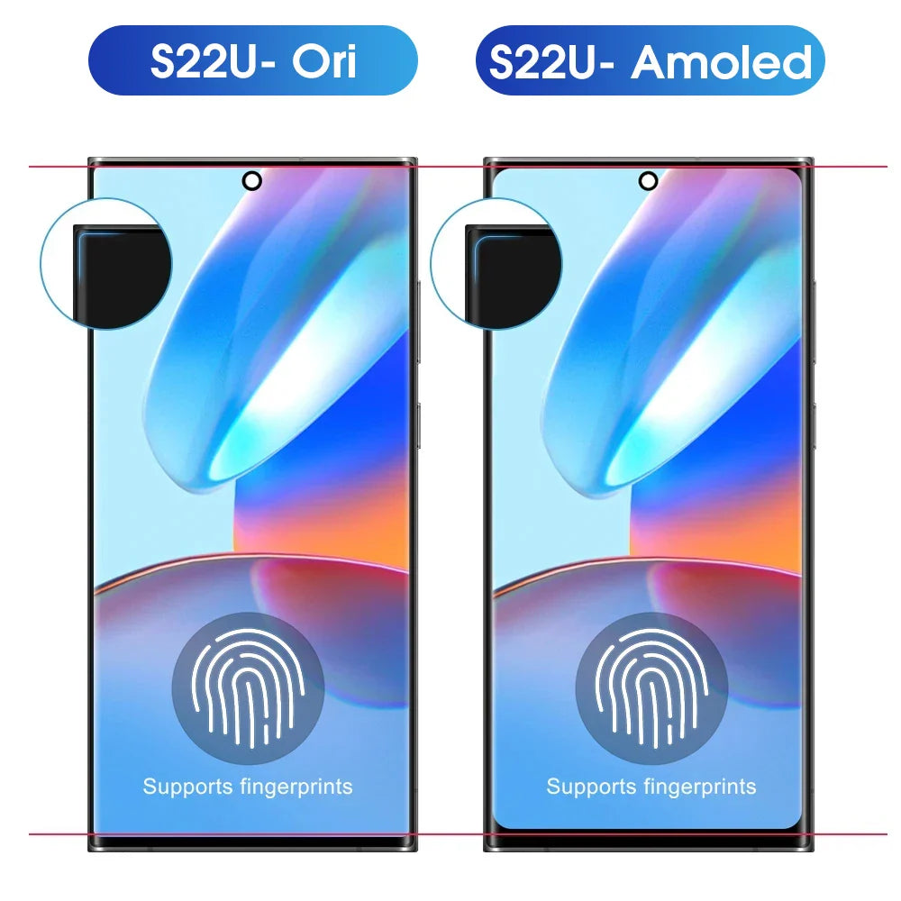 Amoled S22 Ultra Dispaly Screen for Samsung Galaxy S22 Ultra 5G S908B S908B/DS Lcd Display Digital Touch Screen with Fingerprint