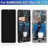 S21 Ultra AMOLED Screen with Fingerprints for Samsung Galaxy S21 Ultra 5G G998B G998B/DS Lcd Display Touch Screen Assembly